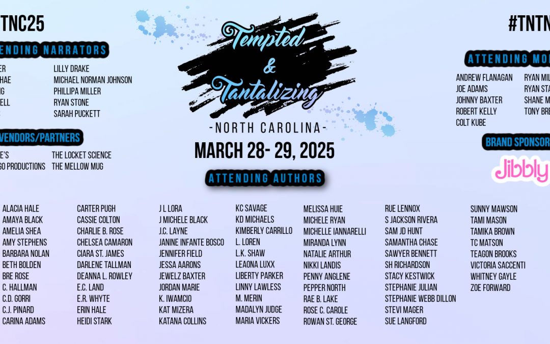 COME VISIT ME IN RALEIGH MARCH 29 for TNTNC!